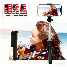 Extendable Selfie Stick Monopod Tripod for Cell Phone with Bluetooth Remote UK