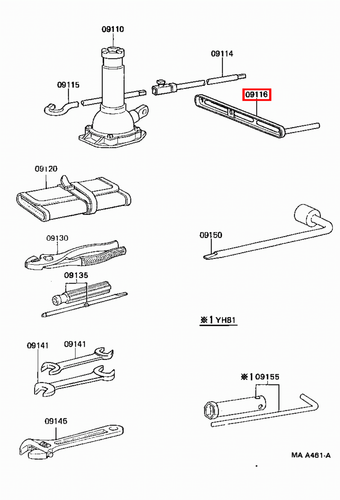 Genuine LandCruiser LJ79 LJ78 LJ77 LJ73 LJ72 LJ71 Hydraulic Jack Winder Handle - Picture 8 of 20