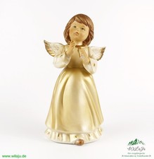 Keramik Engel Schutzengel XL 28,0 cm Weihnachtsengel gold Weihnachten