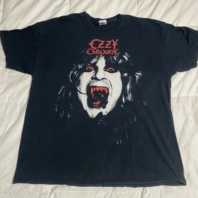 T-shirt Vintage Black Sabbath Ozzy Osbourne 'Devil' Tour - Taille M - Années 70/80 - Occasion Très Bon état