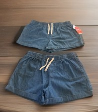 2 PCK Wonder Nation Girls Pull-On Denim Shorts Size-XL 14-16 plus