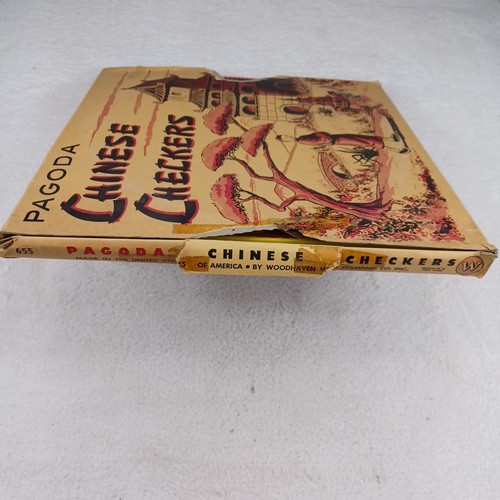 Pagode Chinese Checkers Woodhaven Metal Stamping Company 655 Vintage komplett - Bild 10 von 24