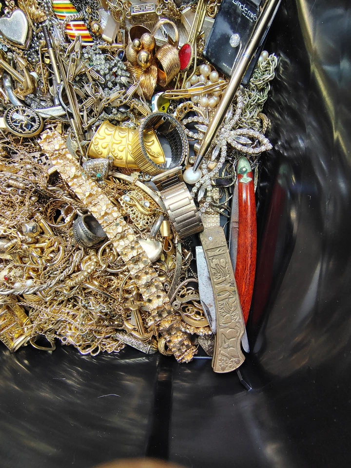 Lote de sucata de joias 7 lb - Imagem 3 de 4