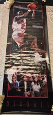 1993 MICHAEL JORDAN 26'×74' NBA Jumbo Door Classic Poster Nathaniel Butler