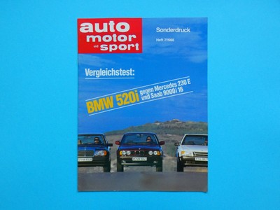 Brochure / Special Print - Auto Motor and Sport - Test - BMW 5 Series (E34) 520i