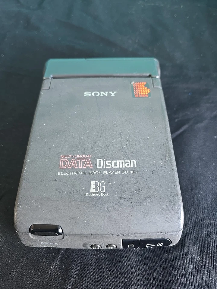 Reproductor de libros electrónicos Sony DATA Discman DD-1EX con estuche - Piezas O reparación Foto 3 de 4