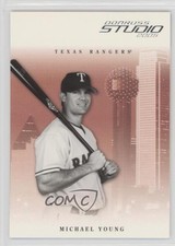 2005 Donruss Studio Michael Young #284 g6w