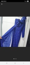 Formal evening Off shoulder sequin Dress for women, size S.