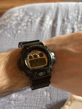 G-Shock Casio Black and Silver Watch DW-6900NB-1