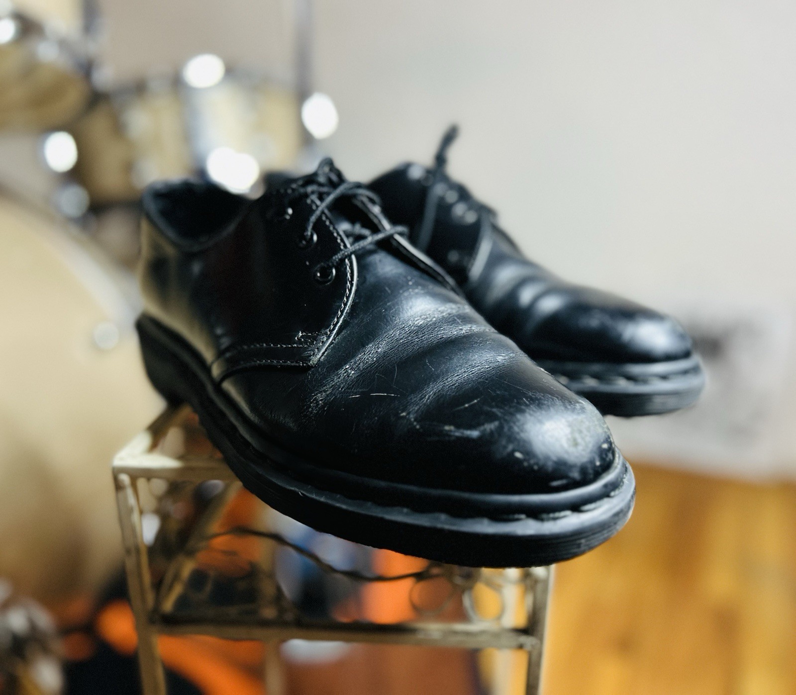 Dr. Martens Men’s Black Mono Smooth Leather Size 7 Used No Box