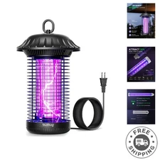 LED Bug Zapper - Waterproof Insect Killer with 10- Lamp Life & 6.5ft Cord