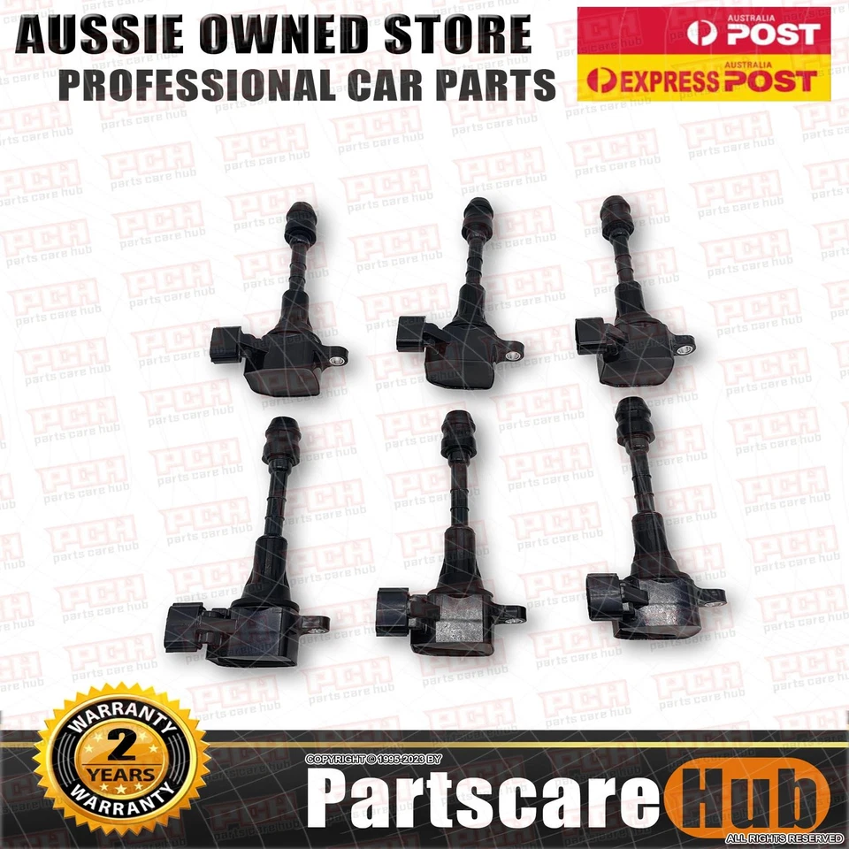 Set of 6 Ignition Coils Pack for Nissan Maxima Murano Navara Pathfinder Elgrand - image 4 of 4