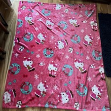 HELLO KITTY Northwest PLUSH THROW 2025 HOLIDAYS 44 X 58 SANRIO PINK