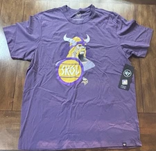 Minnesota Vikings Skol Purple 47 Brand T-Shirt Adult XL New With Tags