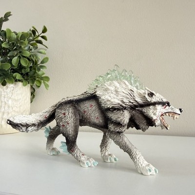 Schleich Eldrador Snow Wolf Figure 6  Monster Creatures Toy Battle Marked