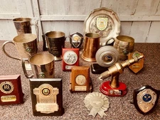🏆 18x Silver Trophy Motor Racing Collection Plated Curios Trophies JobLot EPNS