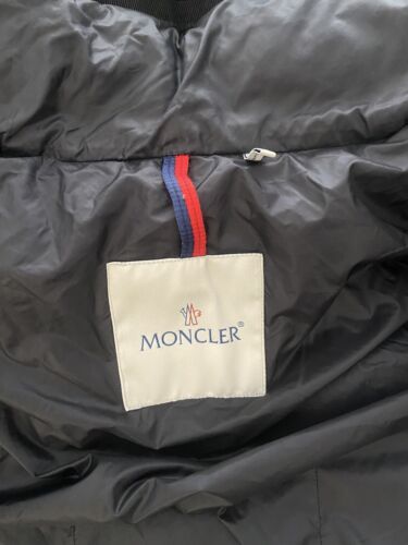 Genuine Moncler Hermine Black Down Jacket 1 S 18”ptp RRP£1395 Vgc Armoise Bady - Picture 10 of 17