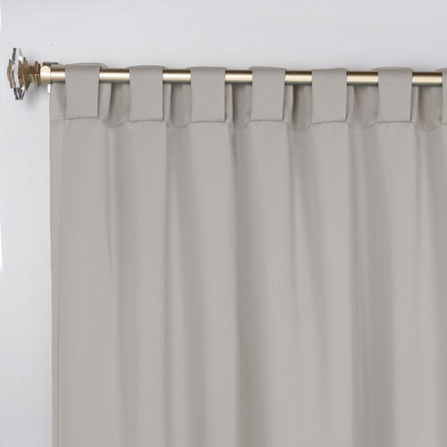 Classic 52" Wide Solid Back Tabs Room Darkening Blackout Curtain Panel Set of 2 - Picture 50 of 172