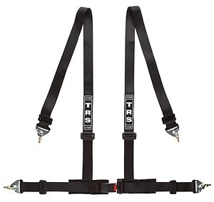 TRS Clubman 4 Point Snap on Trackday Harness in Black Colour Snap Hook - Picture 1 of 2