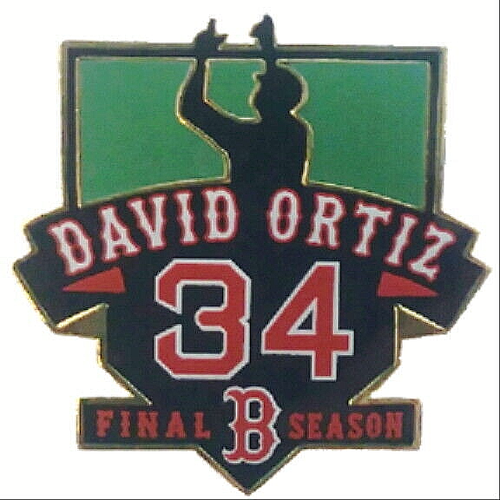 BOSTON RED SOX DAVID ORTIZ "BIG PAPI" FAREWELL BASEBALL PIn - Picture 1 of 1