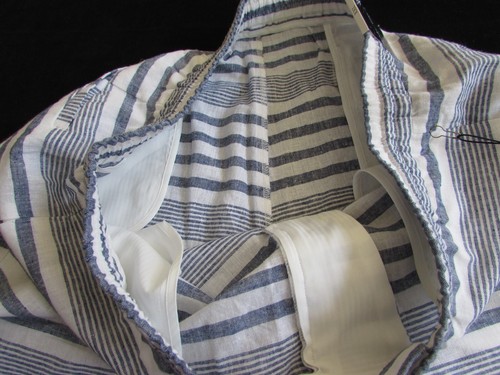 Paisley & Gray Men's Slim Blue/White Stripes Linen/Cotton Joggers Pants Sz XXL - Picture 11 of 19