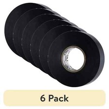 Insulation Electrical Tape Flame Retardant Durable Vinyl Black 50Ft 3/4" 3 Pack
