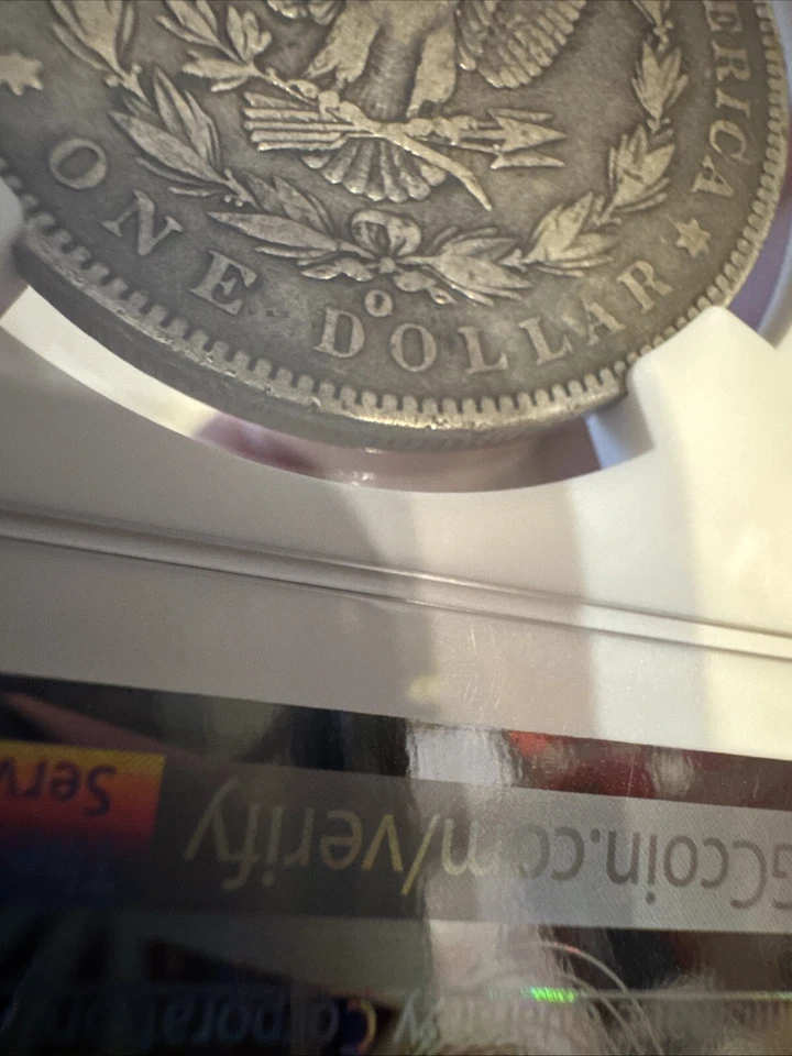 Morgan Silver Dollar NGC F15 Overmint O/CC Mark Coin 1900 Carson City Collector - Image 2 of 4