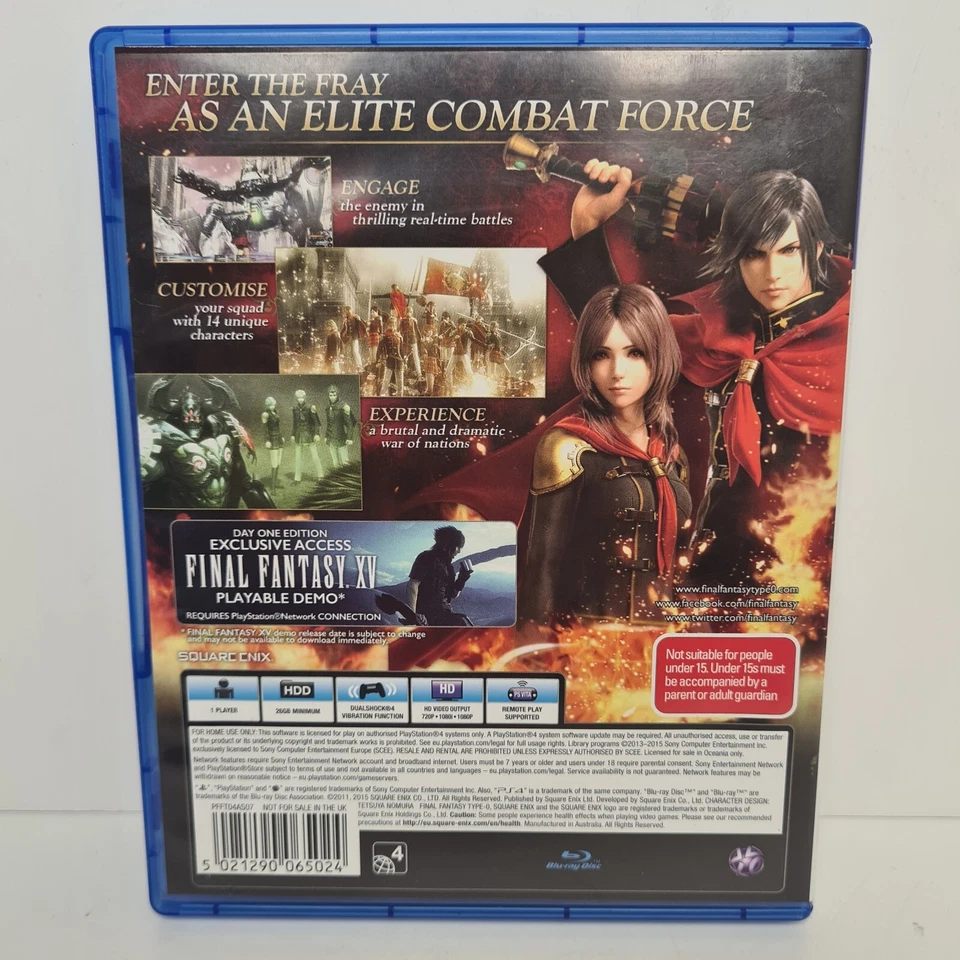 Final Fantasy Type-O HD PS4 Sony PlayStation 4 Square Enix RPG - Image 3 of 4