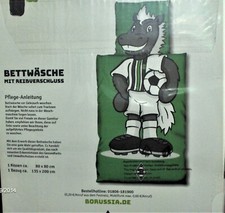 Borussia M&ouml;nchengadbach - Bettw&auml;sche J&uuml;nter 135/200+80/80 cm -NEU,OVP,Lizenzware