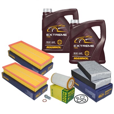 Inspektionspaket für MERCEDES X164 GL450 500 W164 ML350 500 V251 mit 10L 229.5