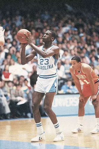 College Basketball North Carolina Michael Jordan 4x6 Foto