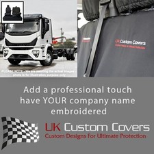 Iveco Euro Cargo (Inc Tipper) Front Seat Covers Inc Embroidery (2008 On) 645 Bem