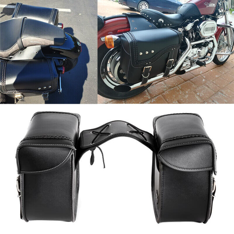 Motorcycle PU Side Saddle Bags Saddlebags For Suzuki Boulevard C90 M50 C50 M109
