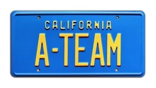 The A-Team GMC Van | Hannibal Face Murdock Mr T | A-TEAM | STAMPED License Plate