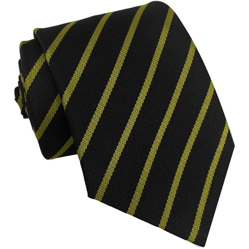 Junior School Uniform Tie Thin Narrow Stripe Single Striped 7-10 Year Olds - Picture 3 of 28