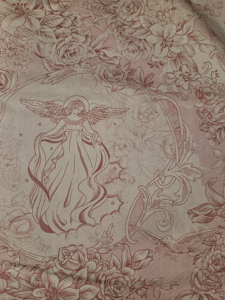 Difícil de encontrar en el principio tela de algodón vista de ángel jardines Lynnea Washburn 3 yardas  Foto 3 de 4