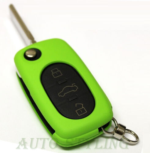 Green Audi Key Cover for 3 Button Case Remote Fob Protector Cap Bag Shell 41gre - Picture 1 of 5