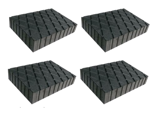 4 X bloc caoutchouc 160x120x40 mm. pour Pont elevateur -tampons -PREMIUM Italie - Imagen 3 de 3