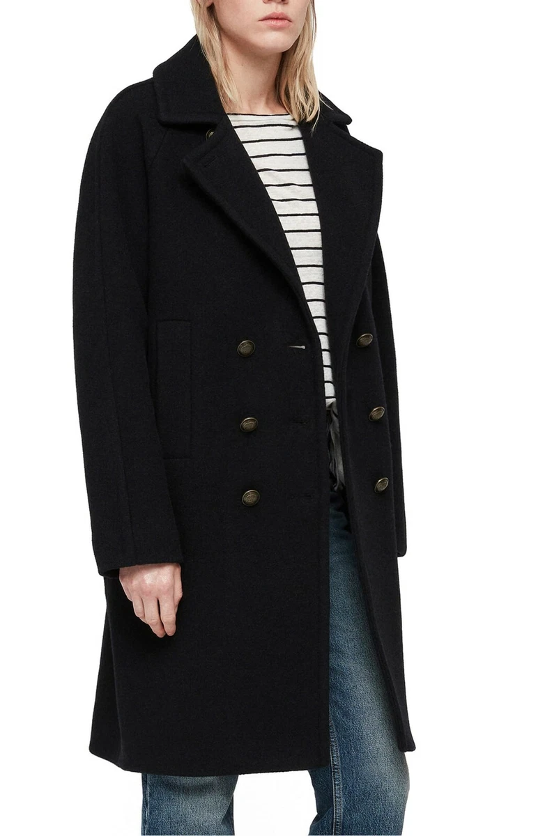 All saints wool store coat womens
