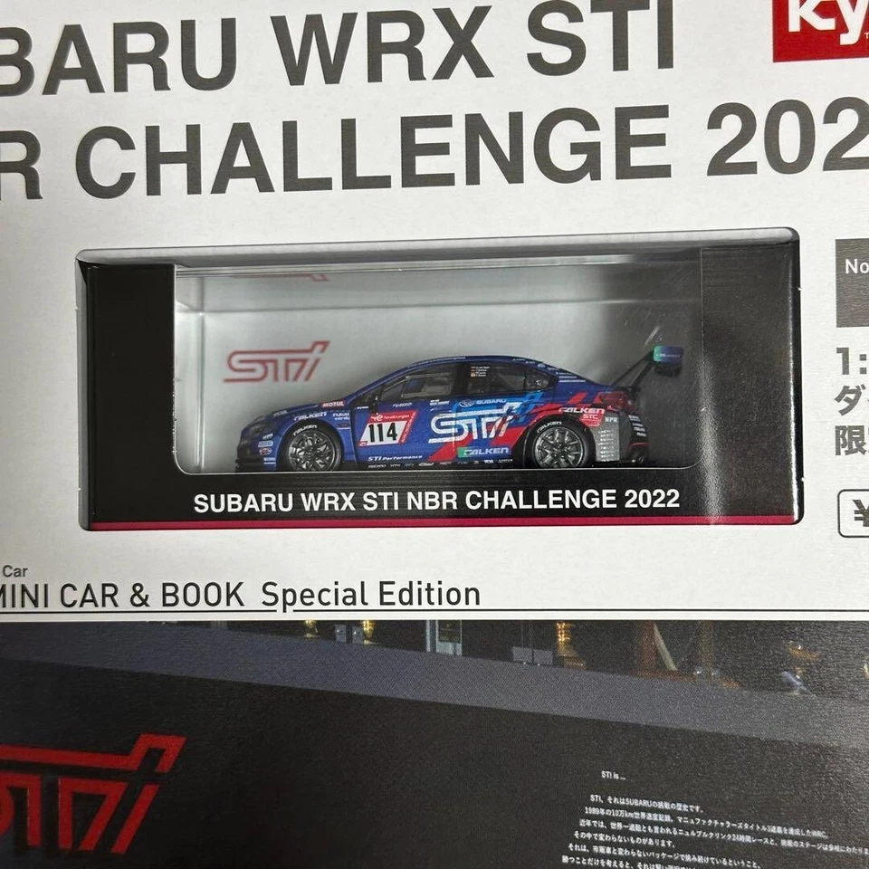 KYOSHO MINI COCHE Y LIBRO Nº17 SUBARU WRX STI NBR CHALLENGE 2022 escala 1/64 Japón Foto 2 de 4