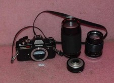 Konica Autoreflex TC 35mm SLR Camera With Accessories.