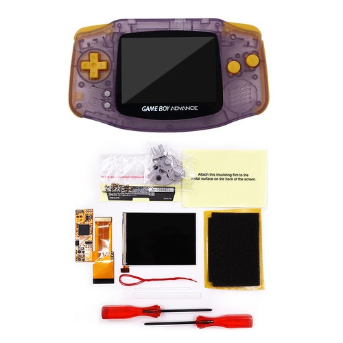 Display IPS Backlight LCD V2 Mod Kit Für GameBoy Advance GBA Pre-cut Shell - Picture 41 of 41