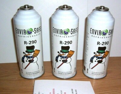 REFRIGERANT ENVIROSAFE R-290 RECHARGE A/C FREEZER REFRIG COKE SODA ICE ...