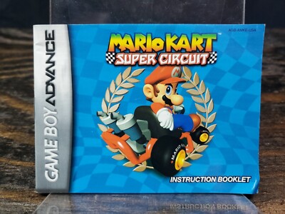 Nintendo Gameboy Advance - Mario Kart Super Circuit - Instruction Manual Only