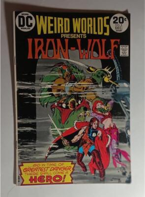 TWO 2 ISSUES WEIRD WORLDS #8 & 9 DC FEB 1974 IRON WOLF HOWARD CHAYKIN  VF 8.0
