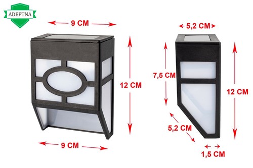 HERVORRAGENDE 4ER-PACK SOLARZAUNLEUCHTEN LED FÜR AUSSEN GARTENDECK ZAUN TERRASSENWEG - Bild 4 von 7