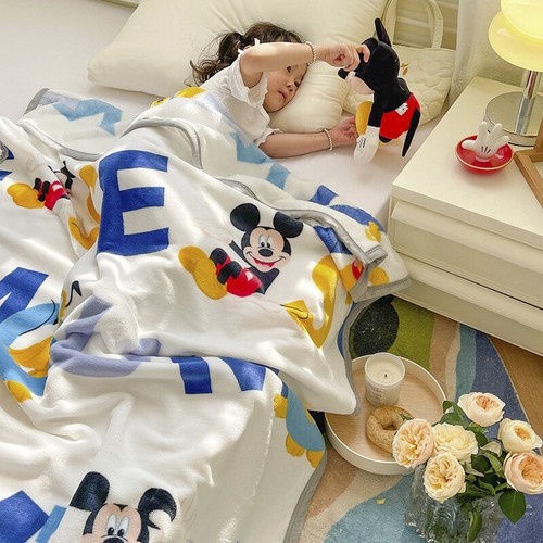 Disney Throw Blanket Stitch Kid Thickened Milk Velvet Blanket Pooh Lunch Blanket - Picture 4 of 28