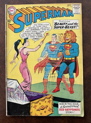 Superman Nov #165 1963 DC Comics Vintage Silver Age Comic 1st Print