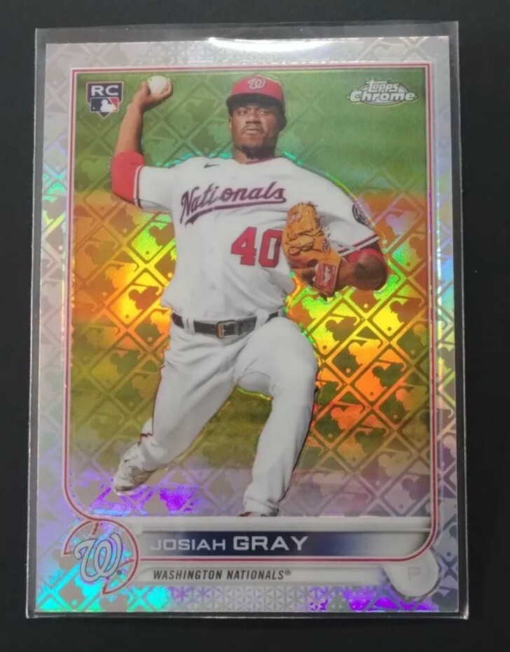 JOSIAH GRAY RC 2022 Topps Chrome LogoFractor Rookie Refractor #51 Nationals
