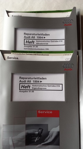 Reparaturleitfaden AUDI A8 D2/4D "Automat. Getriebe 018 Allradantrieb+"  Eigendi